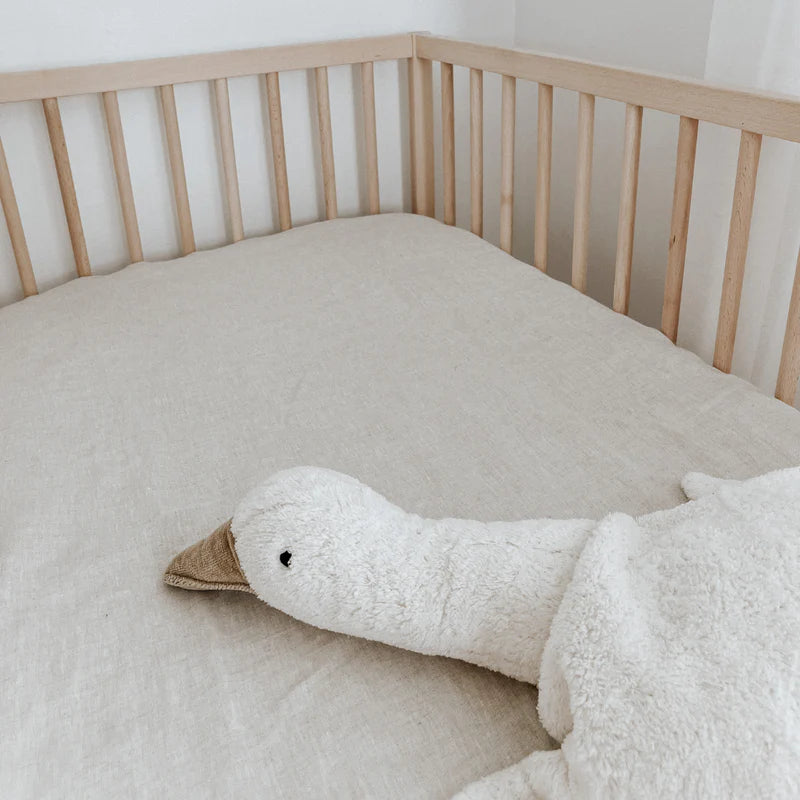 French Flax Linen Fitted Cot Sheet